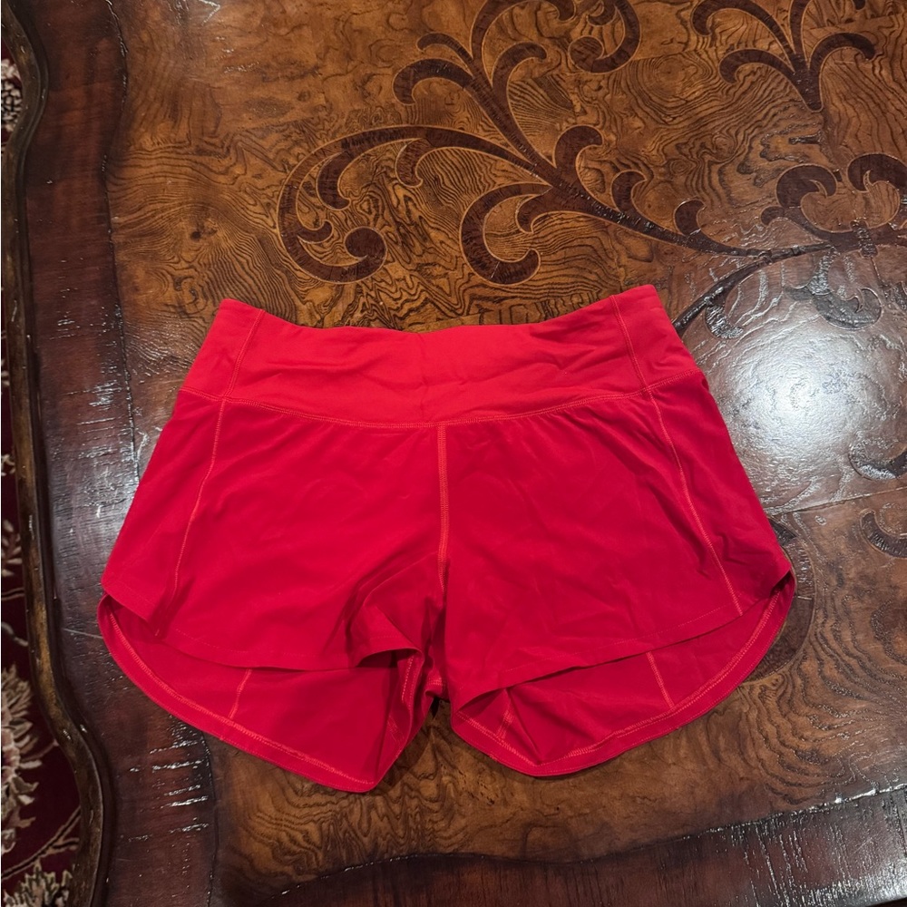 Women's Red Lululemon Athletica Shorts